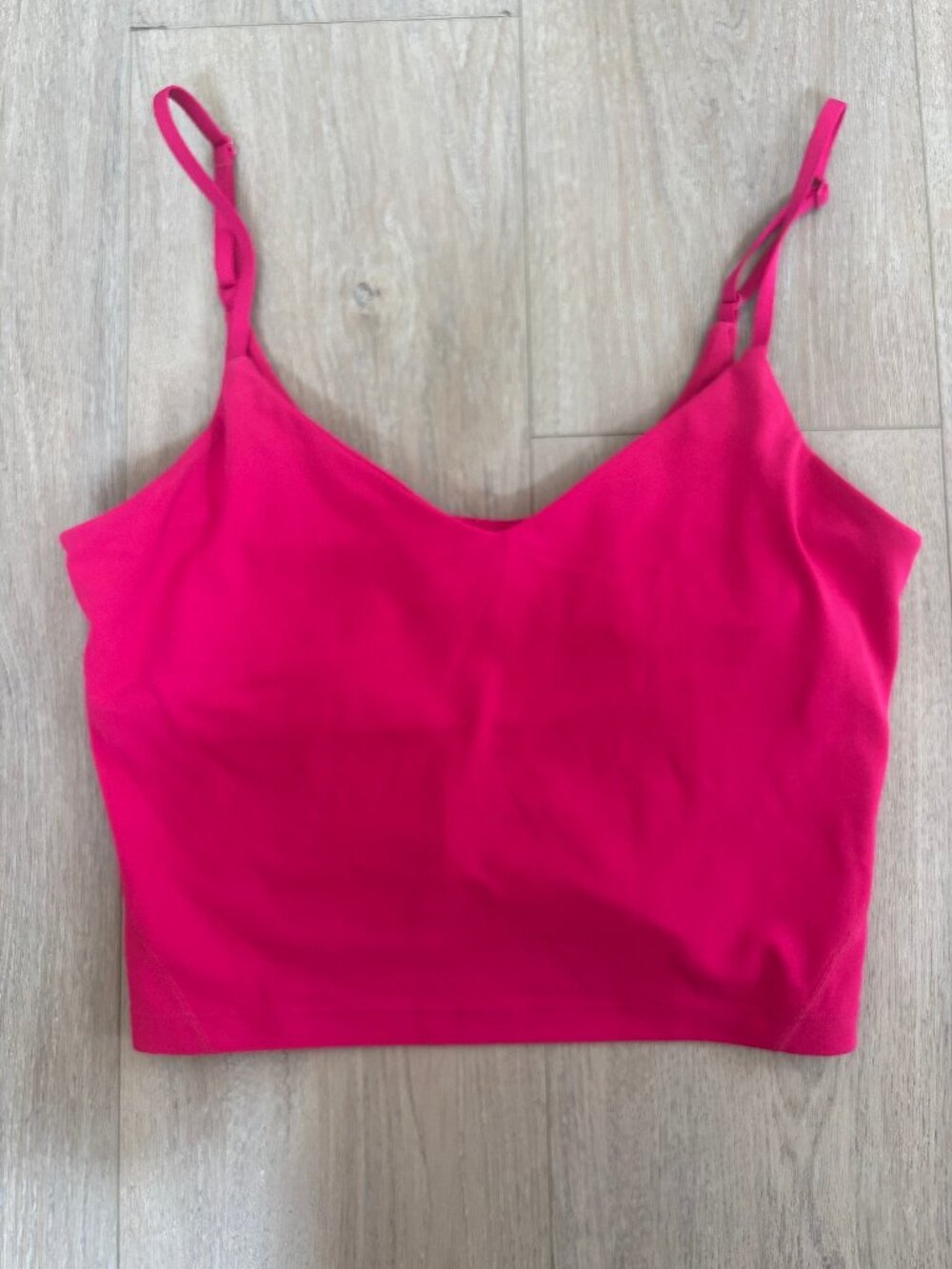 Lululemon Align Cropped Cami Tank Top Passionate Size 8